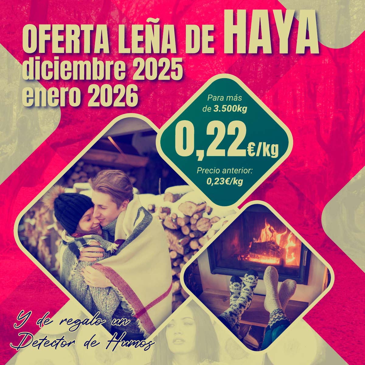 Leña de haya en oferta portada